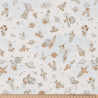 Printed Cotton FUZBUZ Ecru / Natural